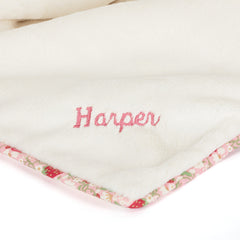 Personalized Blossom Cream Bunny 'Berry' Blankie - Jellycat For Sale