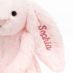 Personalized Bashful Pink Bunny Medium - Jellycat Online