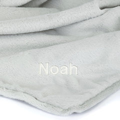 Personalized Bashful Silver Bunny Blankie - Jellycat