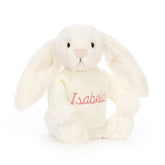 Bashful Cream Bunny with Personalized Cream Jumper - Jellycat Sale