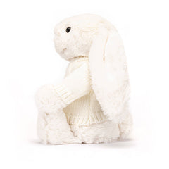 Bashful Cream Bunny with Personalized Cream Jumper - Jellycat Sale