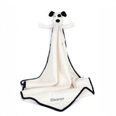 Personalized Bashful Black & Cream Puppy Blankie - Jellycat Sale