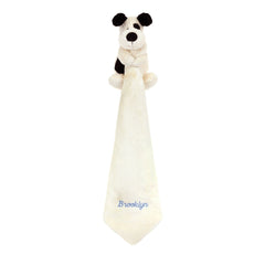 Personalized Bashful Black & Cream Puppy Soother - Jellycat For Sale