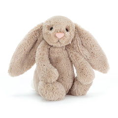 Lapin Timide Et Ses Petites Aventures & Bashful Beige Bunny Medium - Jellycat
