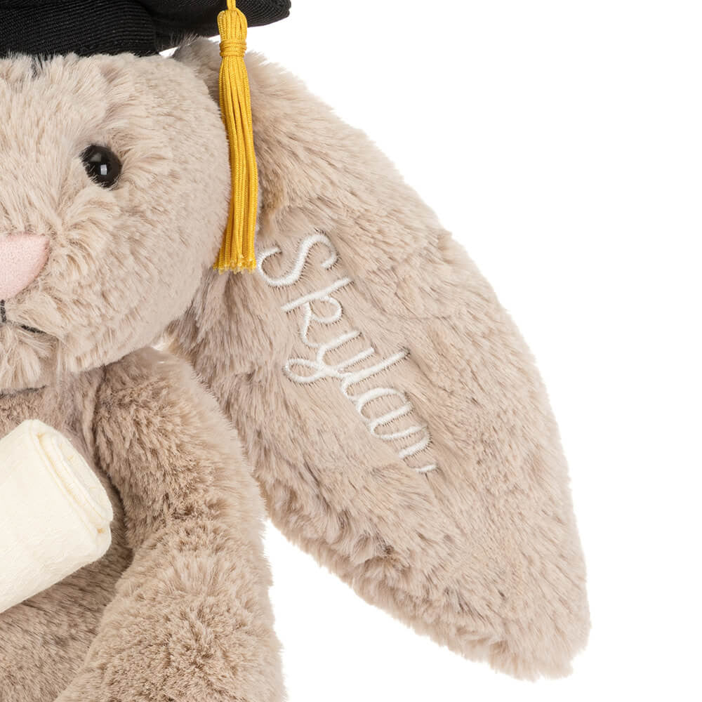 Personalized Bashful Bunny Graduation Outfit - Jellycat