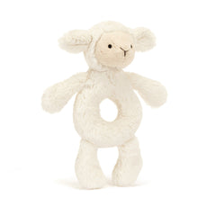 Bashful Lamb Ring Rattle - Jellycat Online