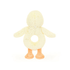 Bashful Duckling Ring Rattle - Jellycat