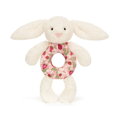 Blossom Cream Bunny 'Berry' Ring Rattle - Jellycat