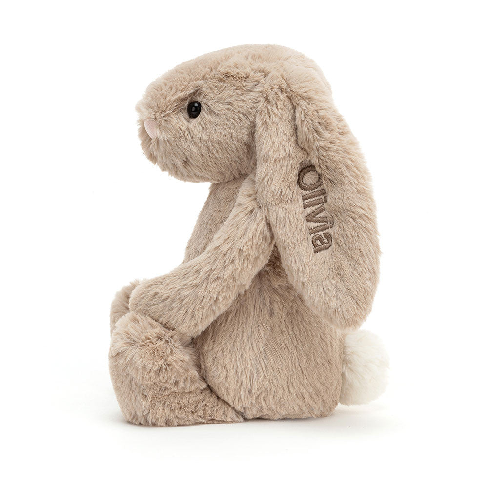 Personalized Bashful Beige Bunny Medium - Jellycat Online