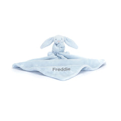 Personalized Bashful Blue Bunny Soother - Jellycat Sale