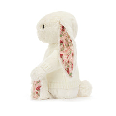 Blossom Cream Bunny 'Berry' with Personalized Cream Jumper - Jellycat Sale
