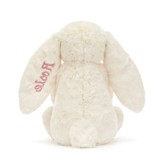 Personalized Bashful Red Love Heart Bunny Medium - Jellycat Online