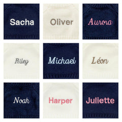 Bashful Luxe Bunny Juniper with Personalized Navy Jumper - Jellycat For Sale