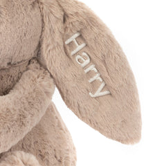 Personalized Bashful Beige Bunny 'Birthday' - Jellycat