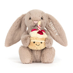 Personalized Bashful Beige Bunny 'Birthday' - Jellycat