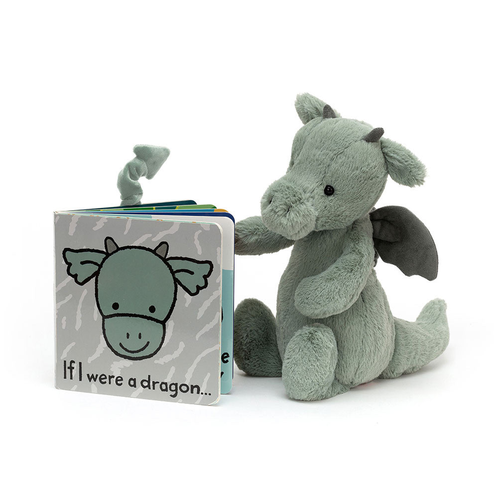 If I Were a Dragon Book & Bashful Dragon Small - Jellycat Sale