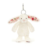 Blossom Cream Bunny 'Berry' Bag Charm - Jellycat Sale