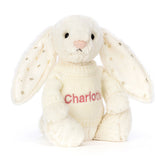 Bashful Twinkle Bunny with Personalized Cream Jumper - Jellycat Discount