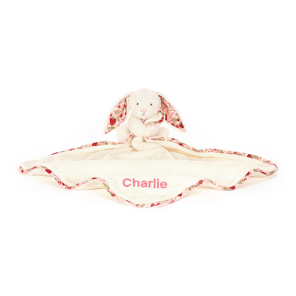 Personalized Blossom Cream Bunny 'Berry' Soother - Jellycat Sale