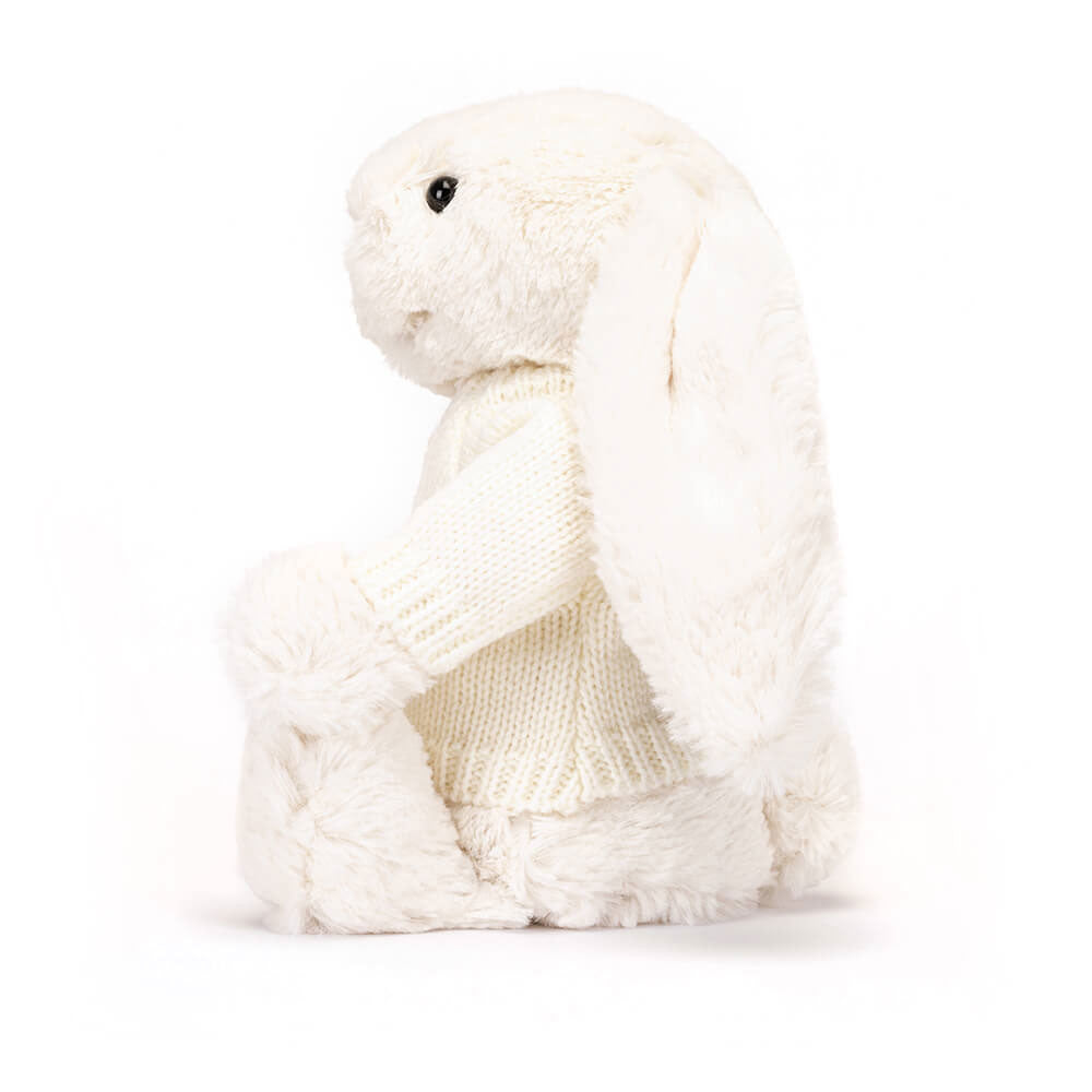 Bashful Cream Bunny with Personalized Cream Jumper - Jellycat Sale