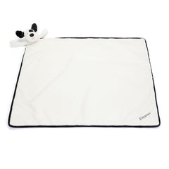 Personalized Bashful Black & Cream Puppy Blankie - Jellycat Sale