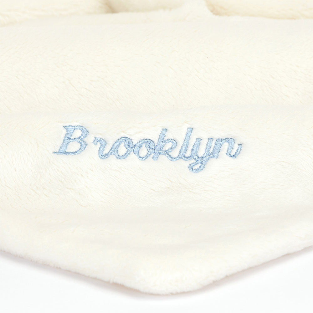 Personalized Bashful Black & Cream Puppy Soother - Jellycat For Sale