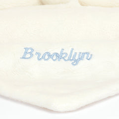 Personalized Bashful Black & Cream Puppy Soother - Jellycat For Sale