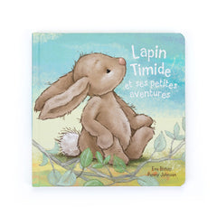 Lapin Timide Et Ses Petites Aventures & Bashful Beige Bunny Medium - Jellycat