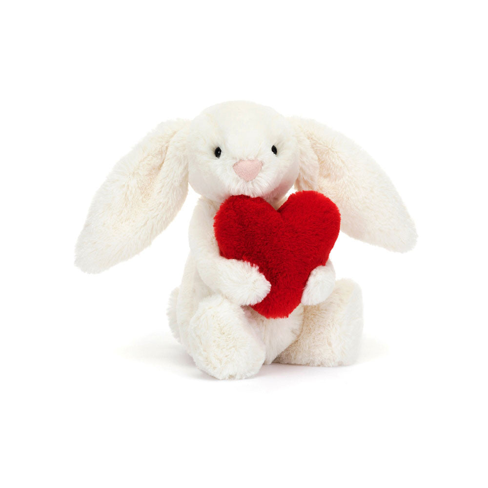 Bashful Red Love Heart Bunny - Jellycat