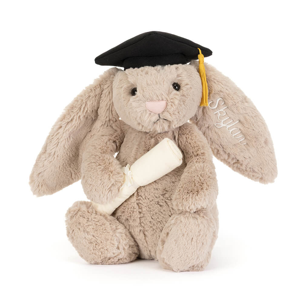 Personalized Bashful Bunny Graduation Outfit - Jellycat