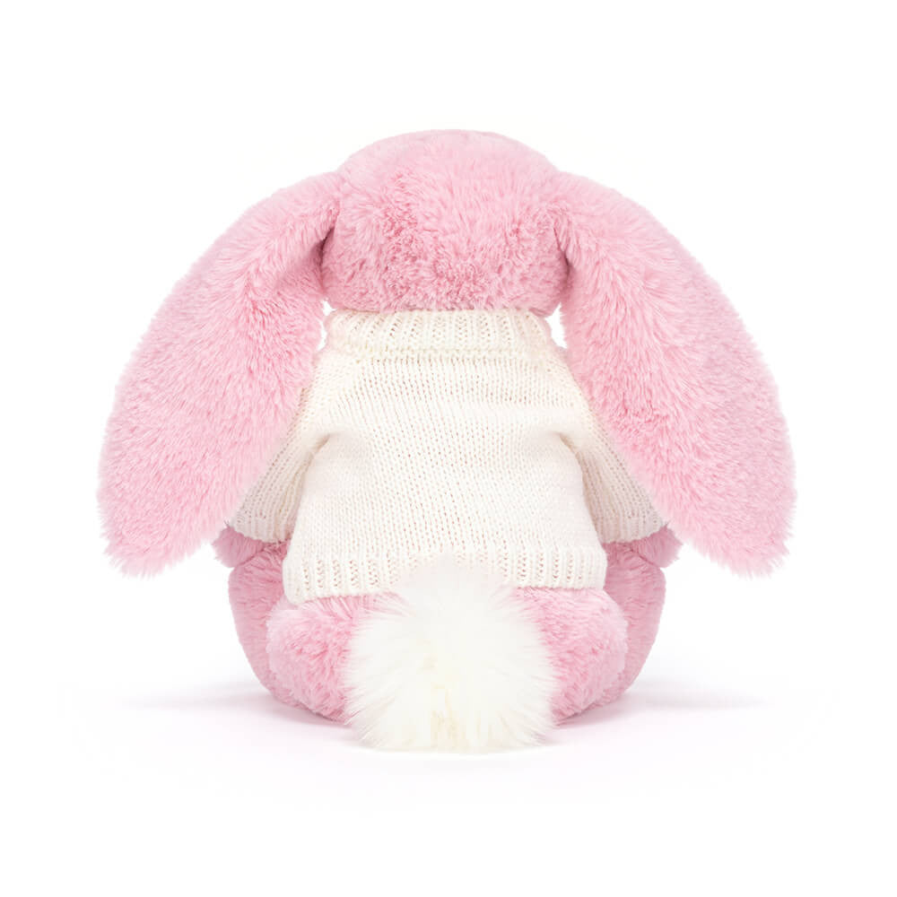 Blushkin Blossom Luxe Bunny with Personalized Cream Jumper - Jellycat Sale