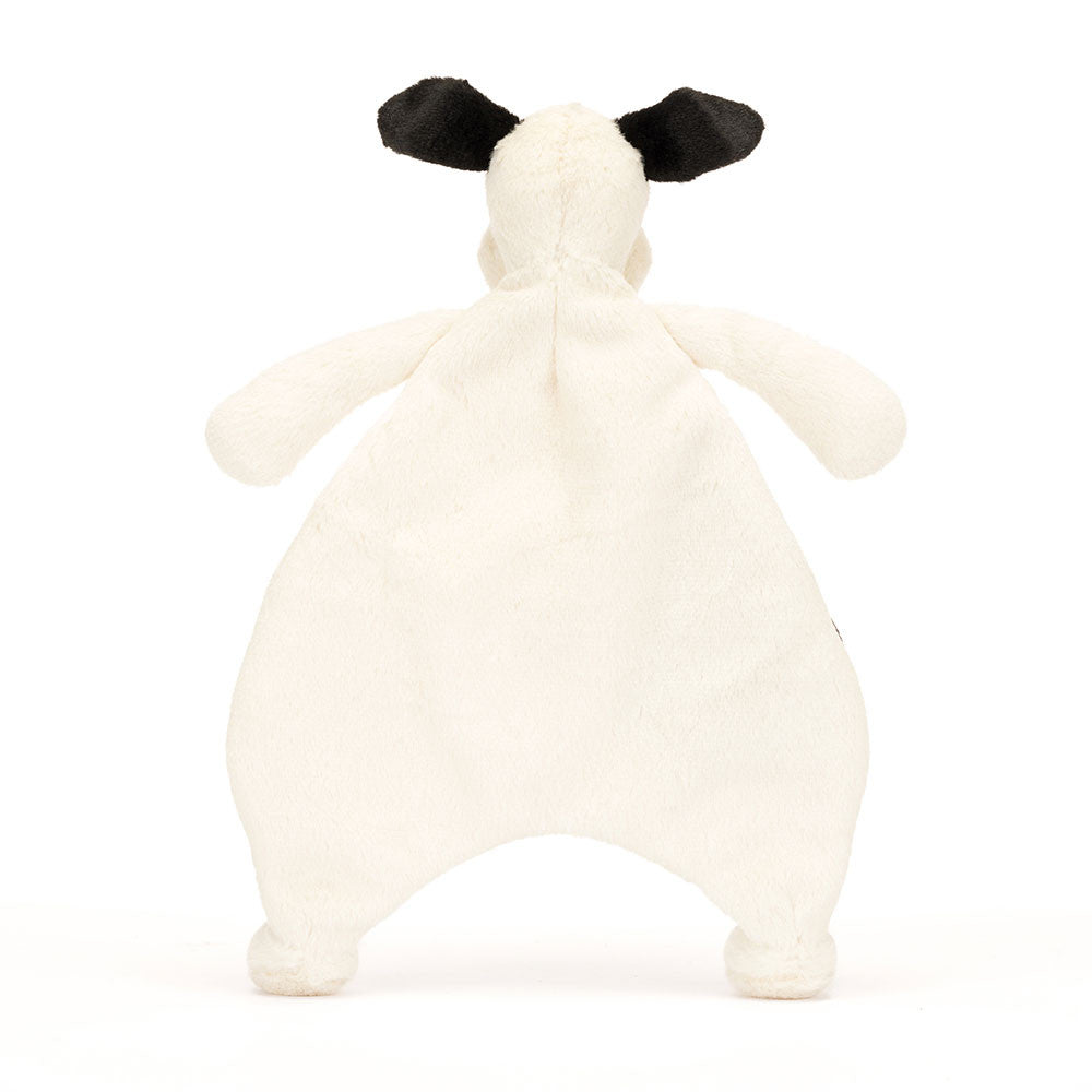 Bashful Black & Cream Puppy Comforter - Jellycat Sale