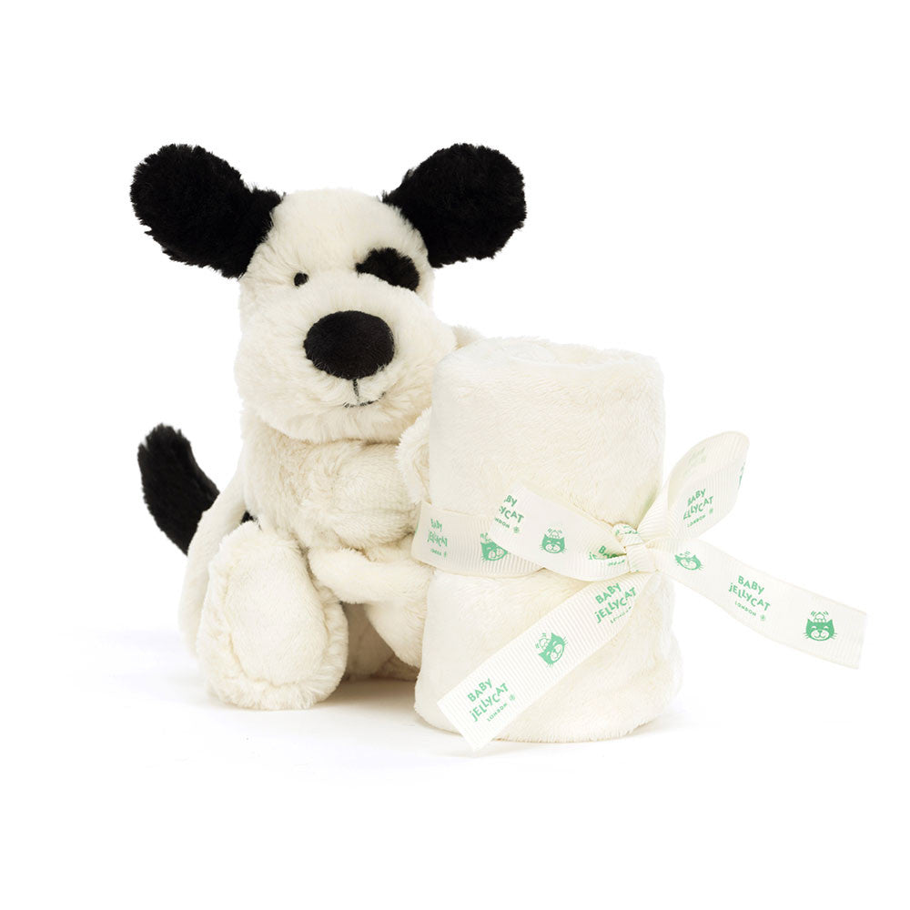 Bashful Black & Cream Puppy Soother - Jellycat Discount