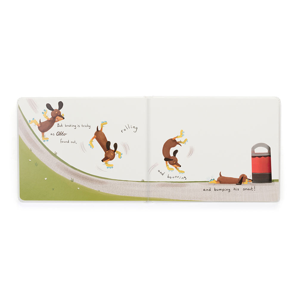 Otto the Loyal Long Dog Book & Otto Sausage Dog Medium - Jellycat