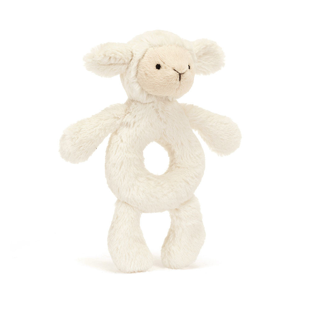 Bashful Lamb Ring Rattle - Jellycat Online