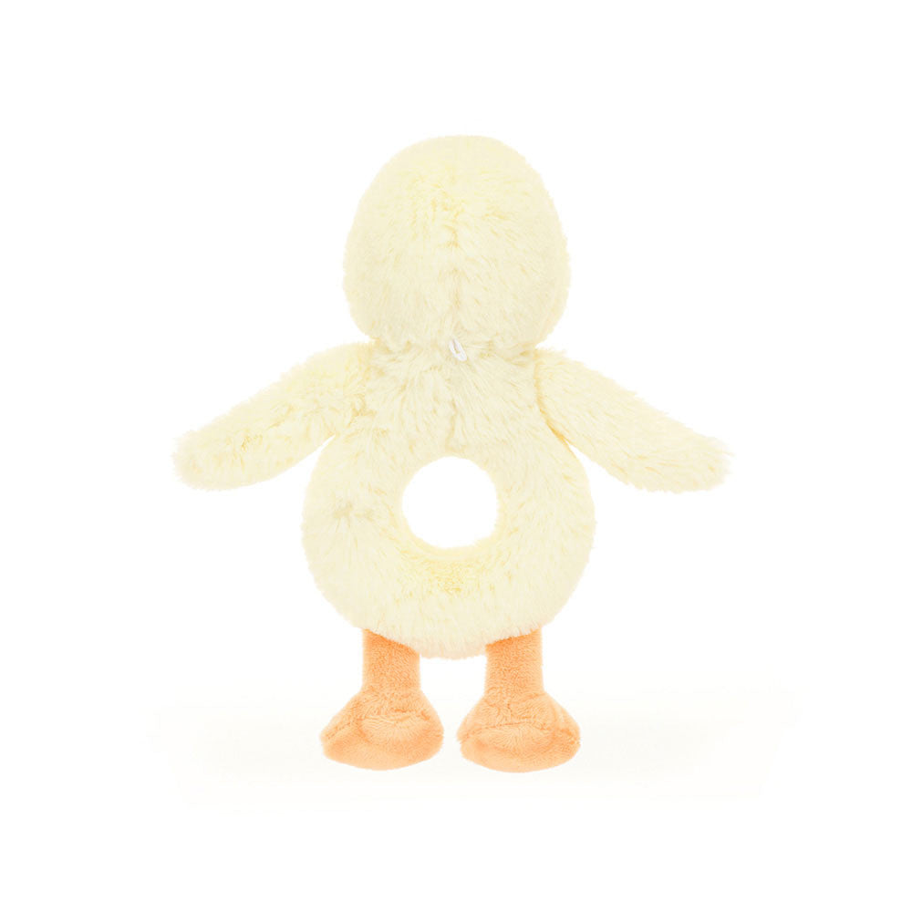 Bashful Duckling Ring Rattle - Jellycat