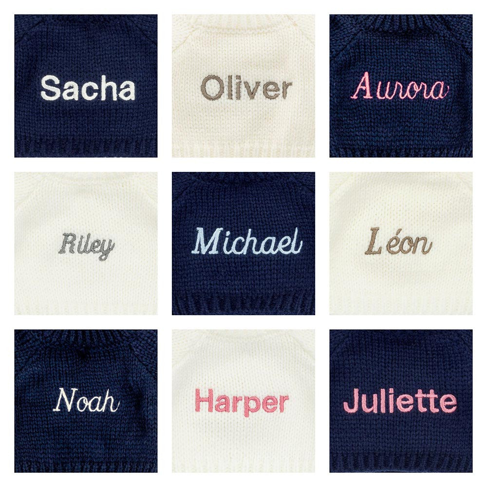 Bashful Hippo with Personalized Navy Jumper - Jellycat Sale
