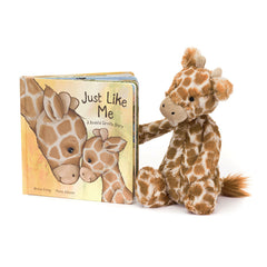 Just Like Me Book & Bashful Giraffe Medium - Jellycat
