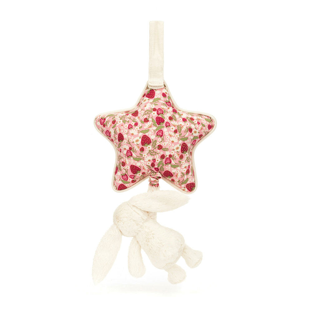 Blossom Cream Bunny 'Berry' Musical Pull - Jellycat Discount