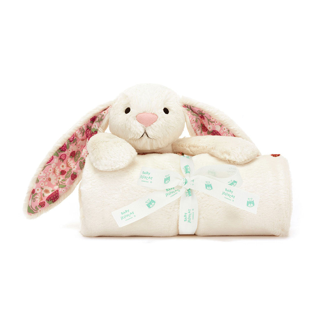 Blossom Cream Bunny 'Berry' Blankie - Jellycat Sale
