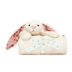 Blossom Cream Bunny 'Berry' Blankie - Jellycat Sale