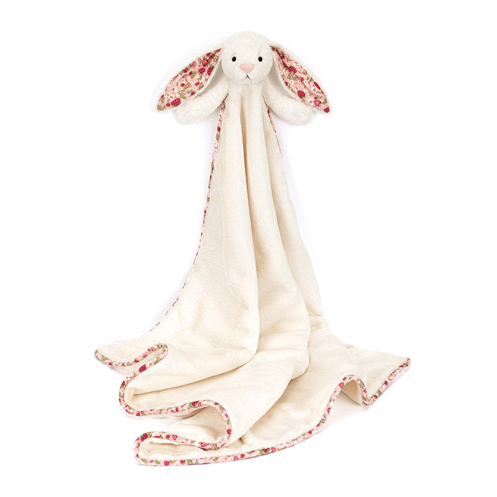 Blossom Cream Bunny 'Berry' Blankie - Jellycat Sale