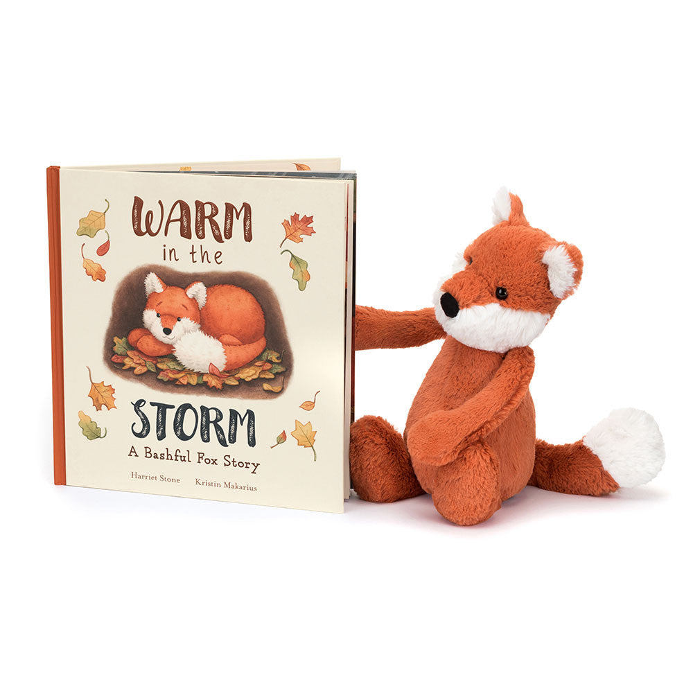 Warm in the Storm Book & Bashful Fox Cub Medium - Jellycat Discount