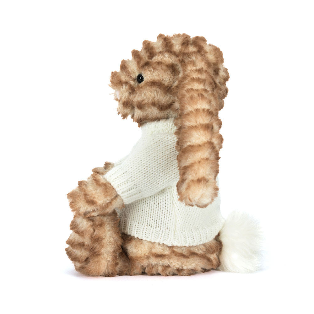 Bashful Luxe Bunny Juniper with Personalized Cream Jumper - Jellycat Online