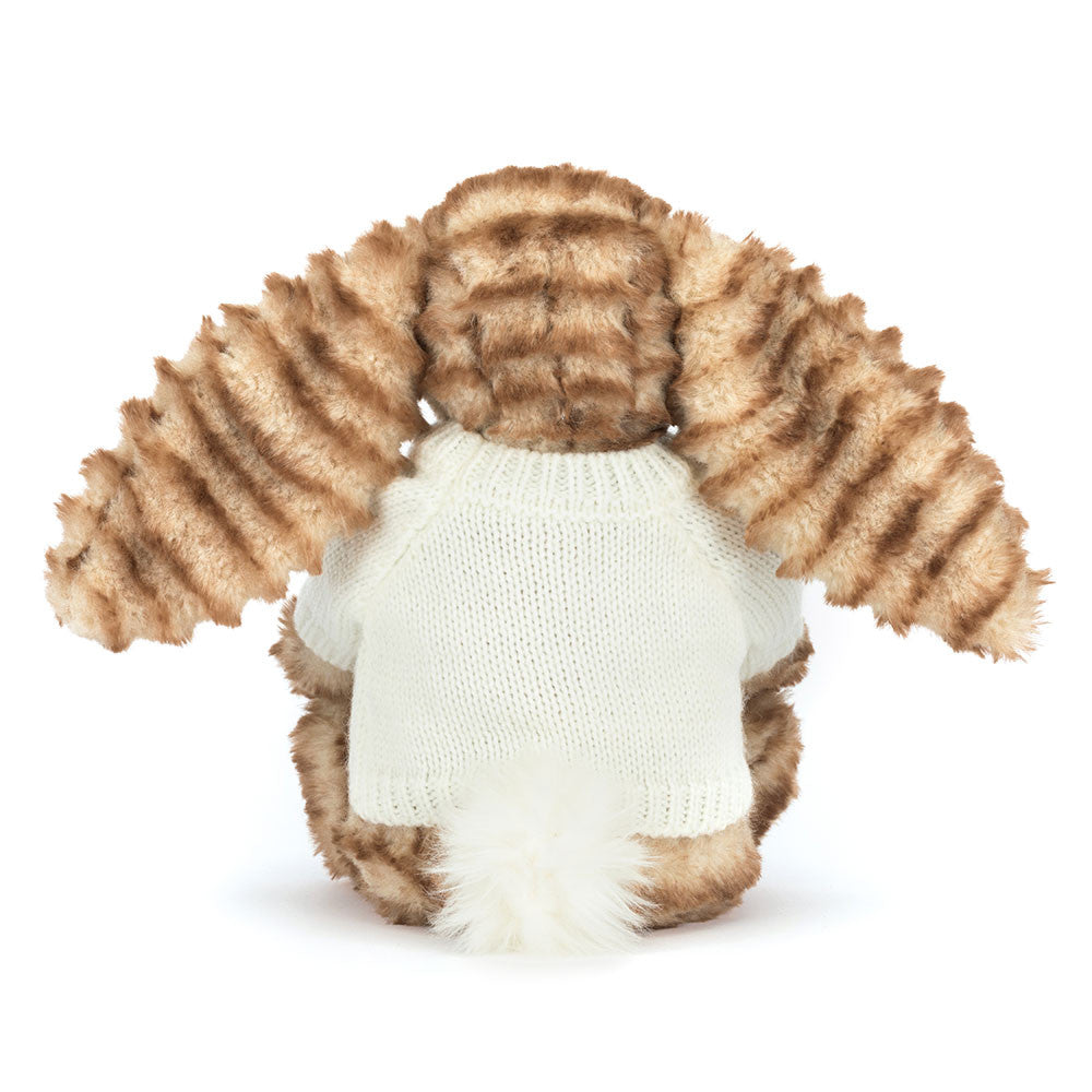 Bashful Luxe Bunny Juniper with Personalized Cream Jumper - Jellycat Online