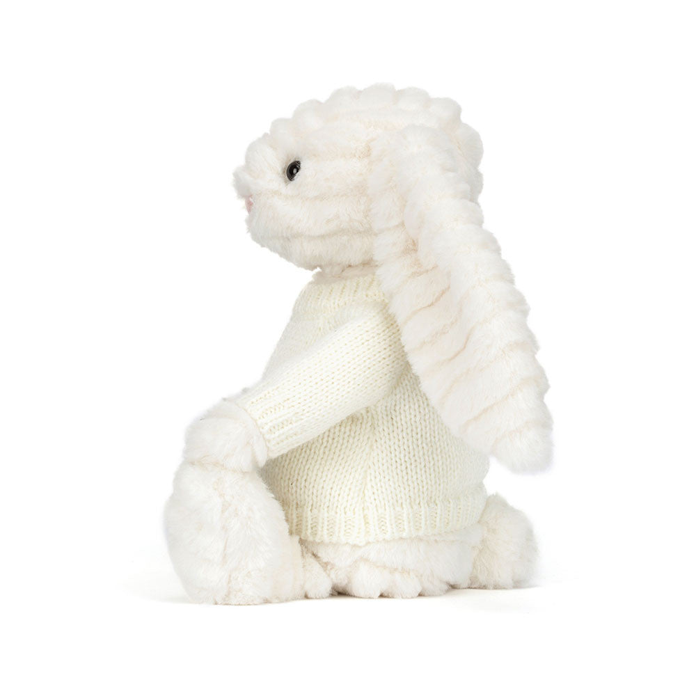 Bashful Luxe Bunny Nimbus with Personalized Cream Jumper - Jellycat Discount