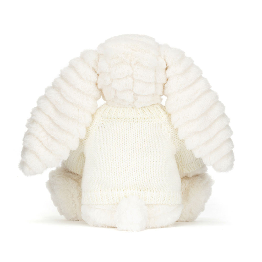 Bashful Luxe Bunny Nimbus with Personalized Cream Jumper - Jellycat Discount
