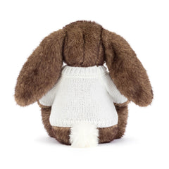 Hoppleston Luxe Bunny with Personalized Cream Jumper - Jellycat Discount