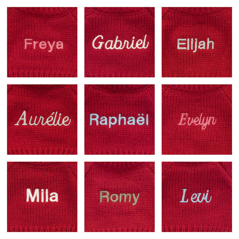 Bashful Monkey with Personalized Red Jumper - Jellycat Sale