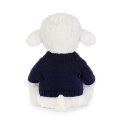 Skipson Lamb with Personalized Navy Jumper - Jellycat For Sale
